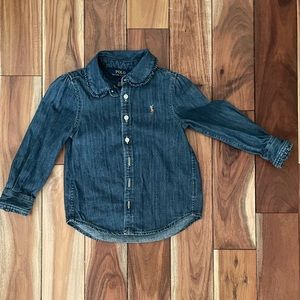 2T Polo Ralph Lauren Denim Shirt - EUC